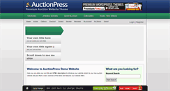 Desktop Screenshot of demo.auctionpress.com